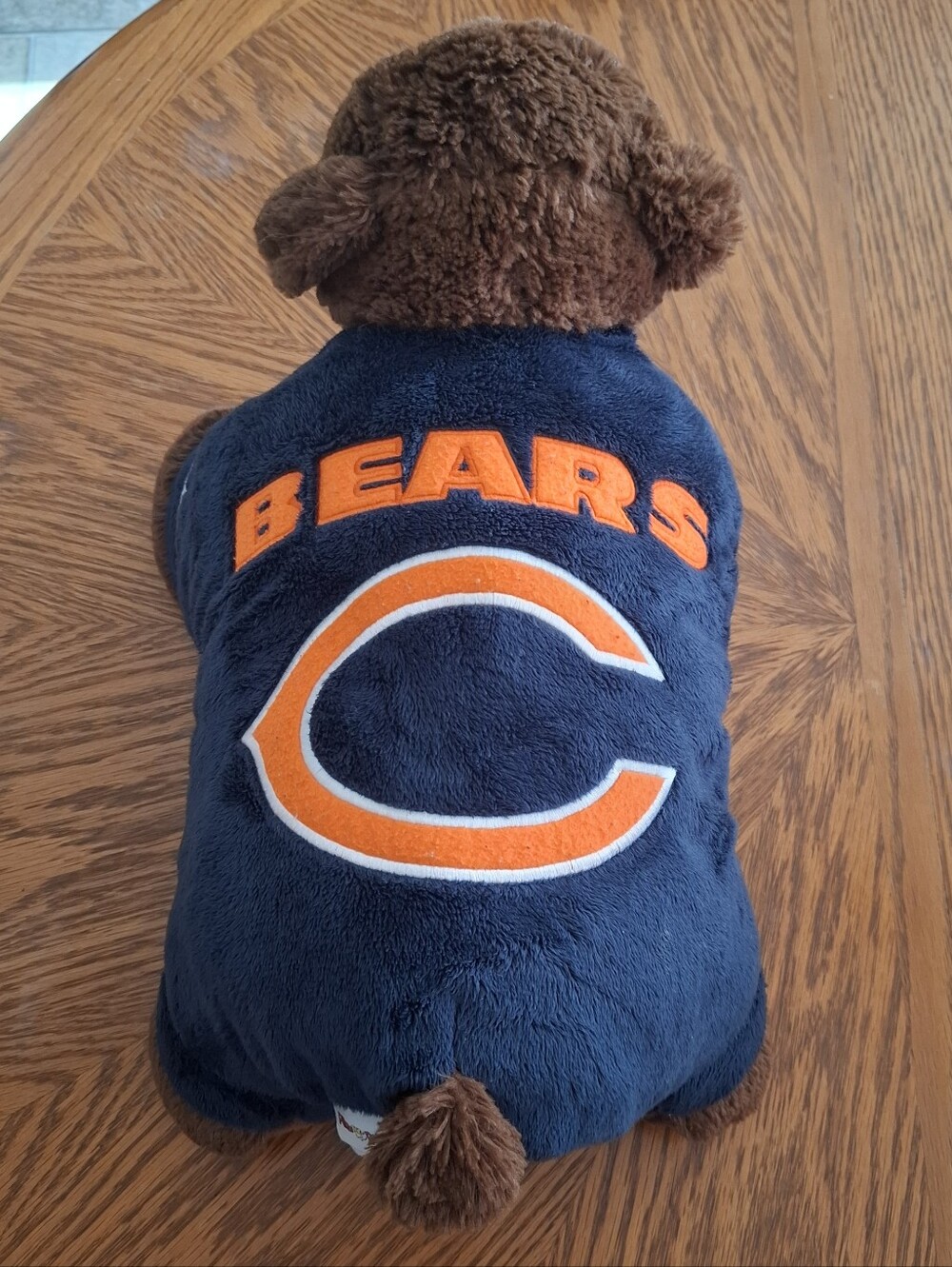 Chicago Bears NFL Pillow Pets 2009 Blue & Orange Bear Size 18x12 in Football